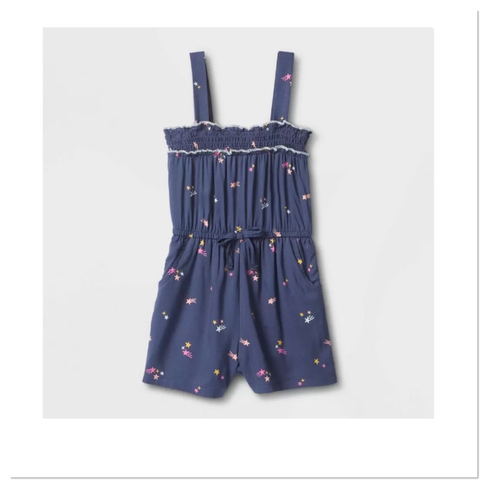 Toddler Girls Smocked Romper 3T Cat & Jack